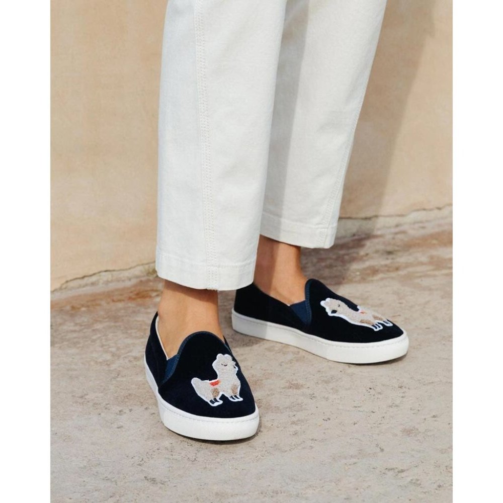 Soludos Velvet Llama Sneaker 6 - Picture 3 of 11